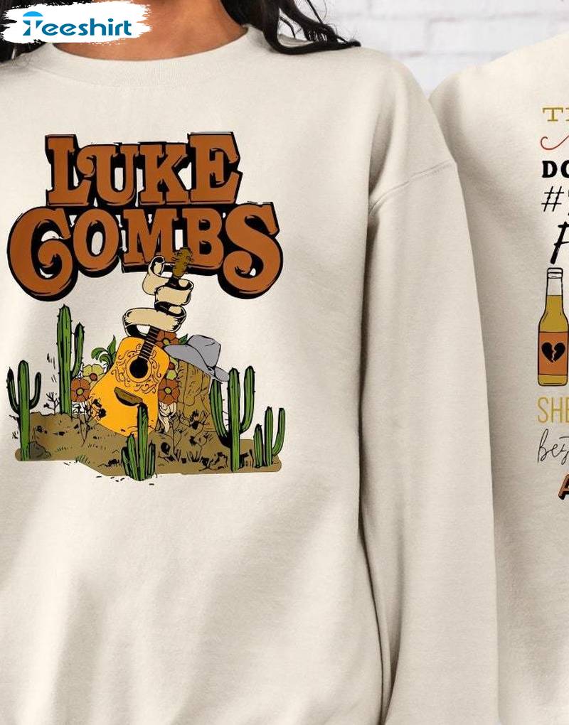 Luke Combs World Tour Inspirational Shirt, Neutral Country Music Sweatshirt Unisex Hoodie