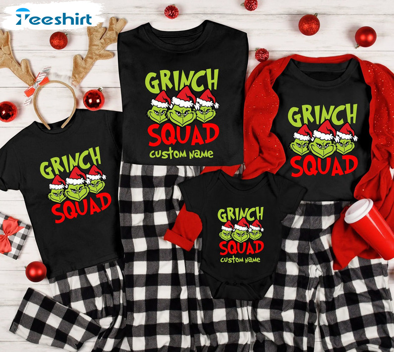 Grinches Squad Christmas Shirt, Grinch Family Matching Shirts