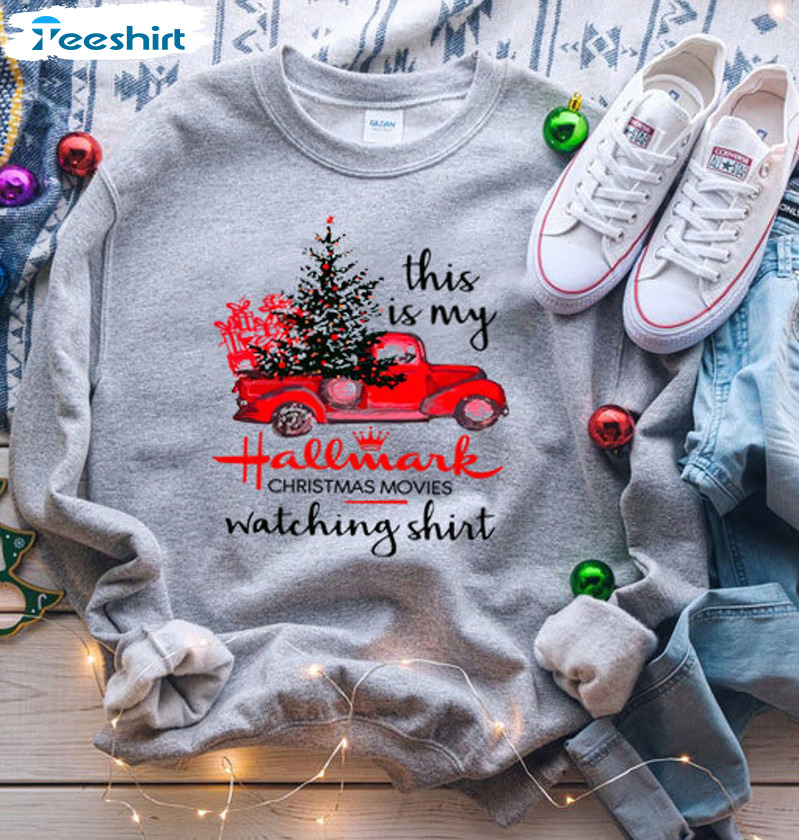 Hallmark christmas movie store watching sweatshirt