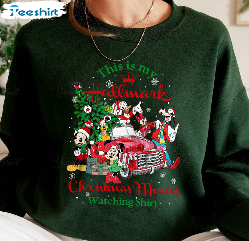 This Is My Hallmark Movie Watching Shirt, Cute Mickey Sweatshirt Hoodie Long Sleeve