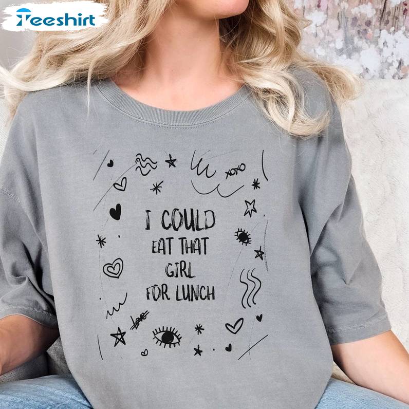 Comfort Billie Eilish Shirt, I Could Eat That Girl For Lunch Short Sleeve Long Sleeve