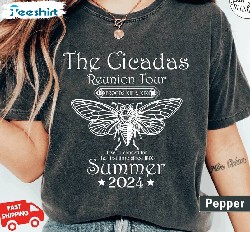 The Cicada Concert Tour Unisex T Shirt , Limited Cicada Comeback Tour Shirt Crewneck