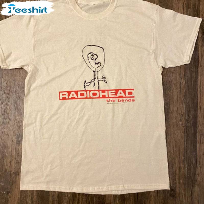 The Bends Album Vintage Unisex Hoodie, New Rare Radiohead Shirt Long Sleeve