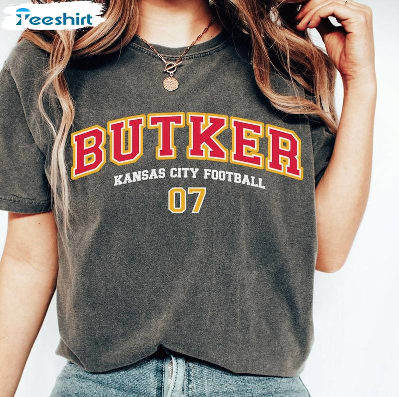 Comfort Colors Harrison Butter Shirt, Butker Kansas City Football Tee Tops Hoodie