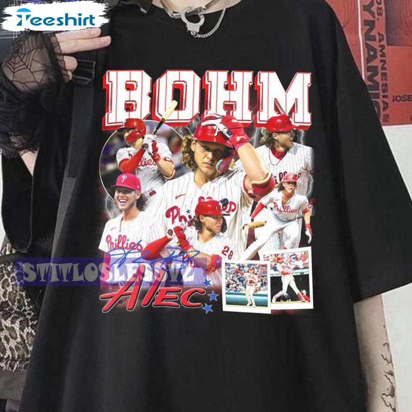 Alec Bohm Cool Design Shirt, New Rare Philadelphia Baseball Crewneck Tee Tops