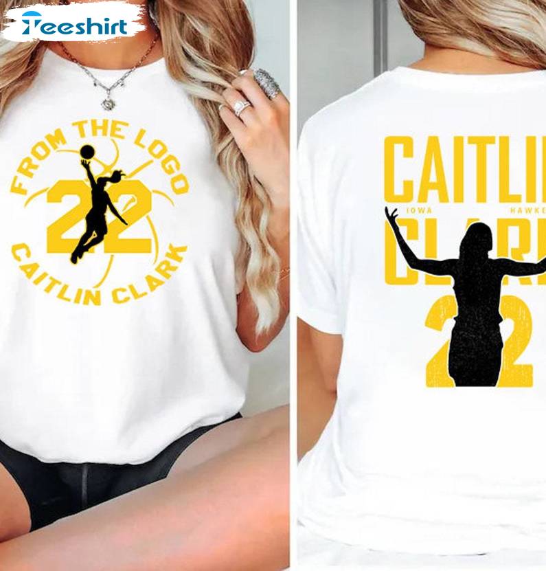 Trendy From The Logo 22 Tank Top, Cool Design Caitlin Clark Shirt Short Sleeve