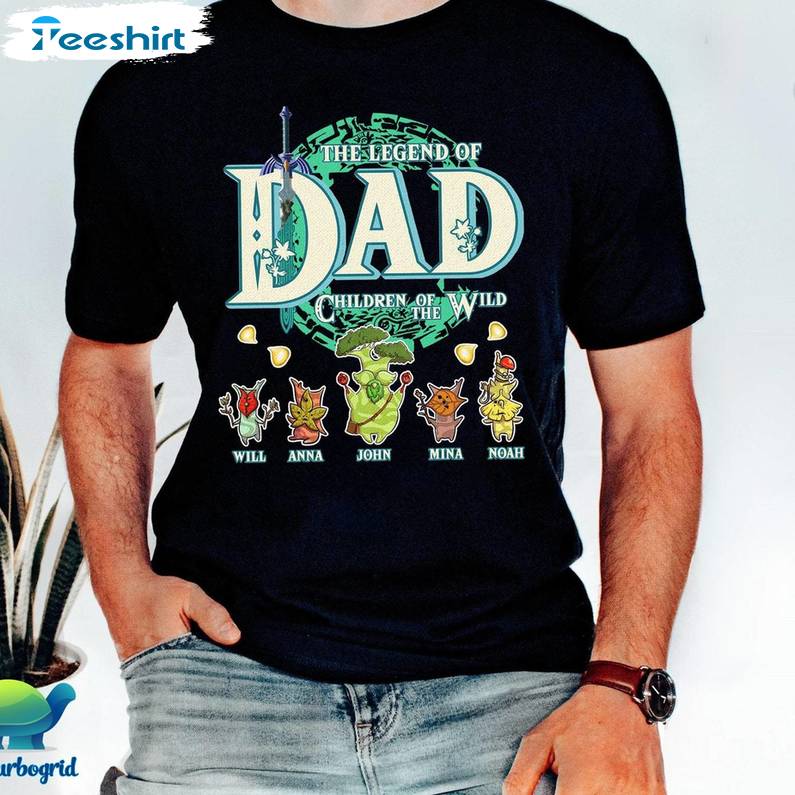 Comfort Breath Of The Wild T Shirt, Trendy The Legend Of Dad Children Of The Wild Shirt Sweater