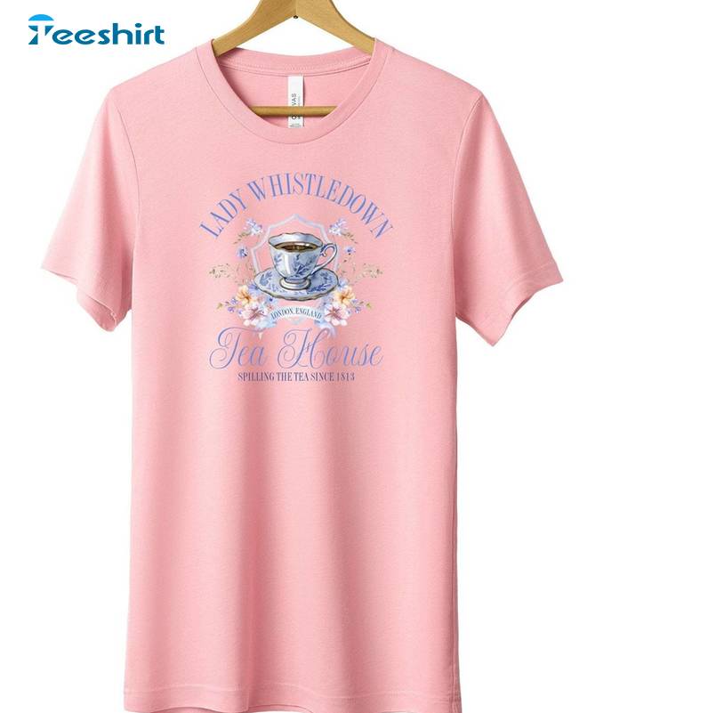 Creative Penelope And Colin Bridgerton Shirt, Tea House Spilling The Tea Tee Tops Sweater