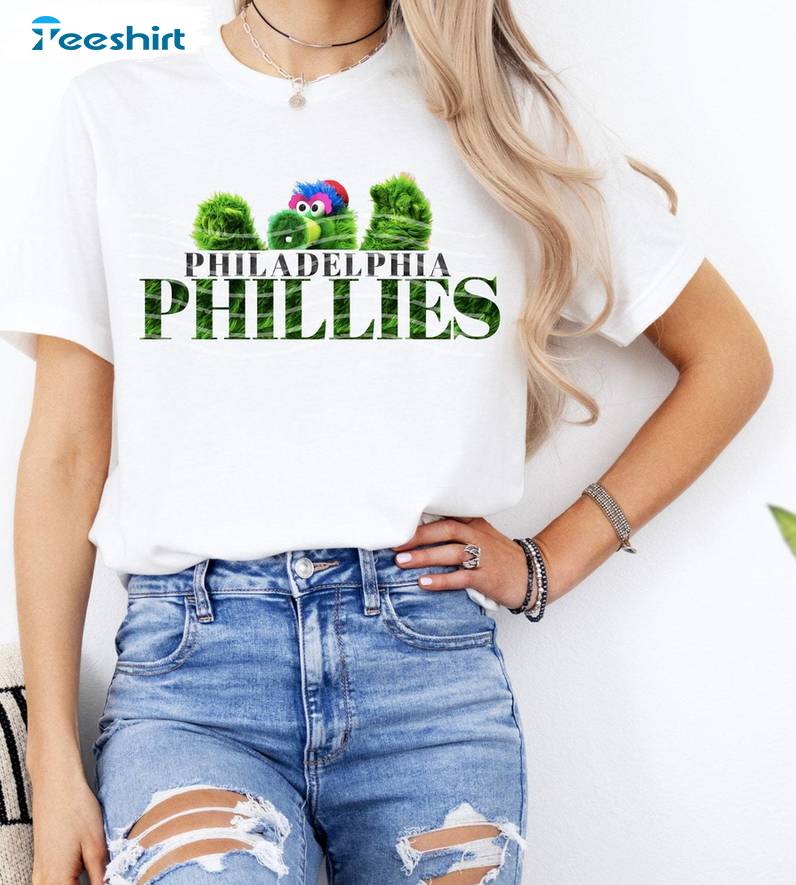 Comfort Philadelphia Phillies Sweatshirt , Groovy Phillie Phanatic Shirt Long Sleeve