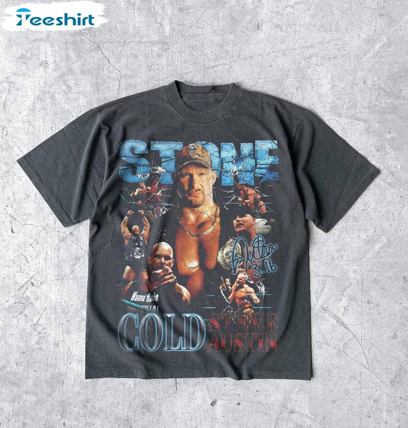 Stone Cold Steve Austin Unique Shirt, Groovy Wrestlemania Wrestling Tee Tops Sweater