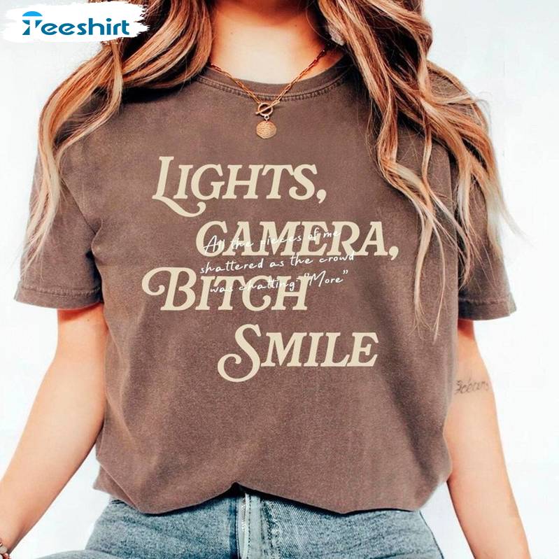 Creative Lights Camera Teach Smile Shirt, Must Have Ttpd Lyrics Tee Tops Sweater