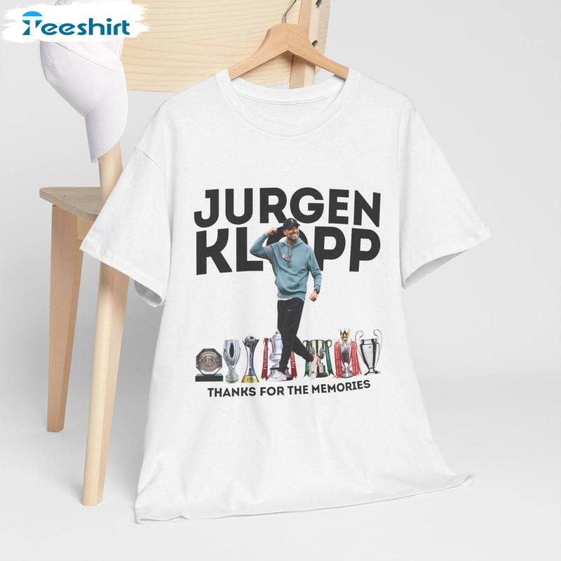 Trendy Thank You The Memories Sweatshirt , Modern Jurgen Klopp Shirt Long Sleeve