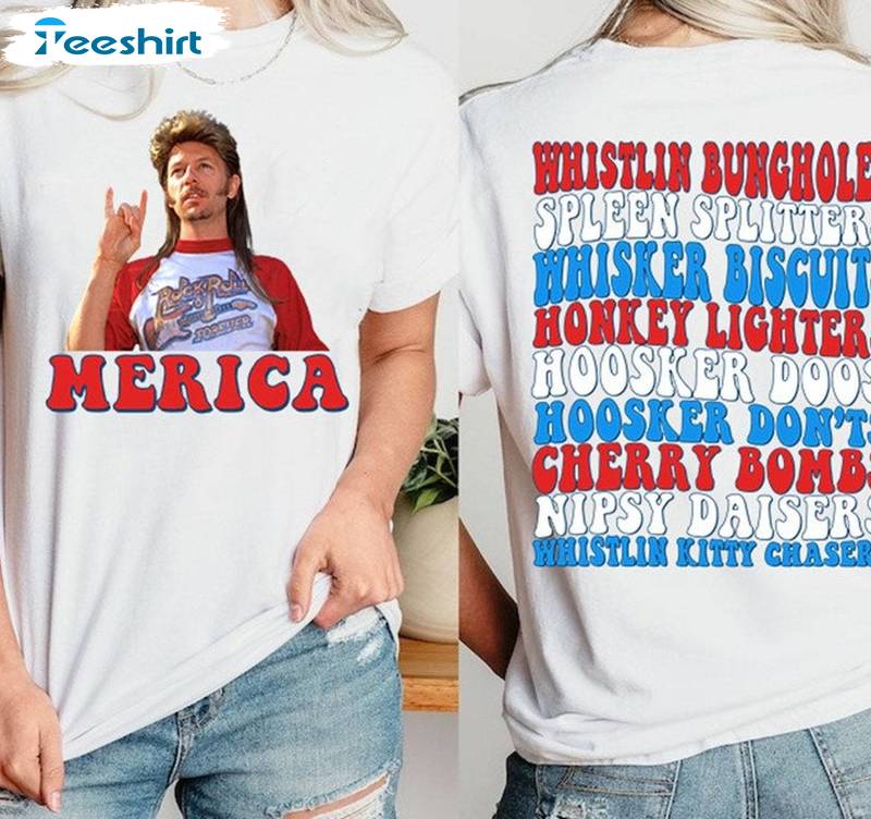 Groovy Joe Dirt 4th Of July Shirt, Awesome Merica Short Sleeve Crewneck