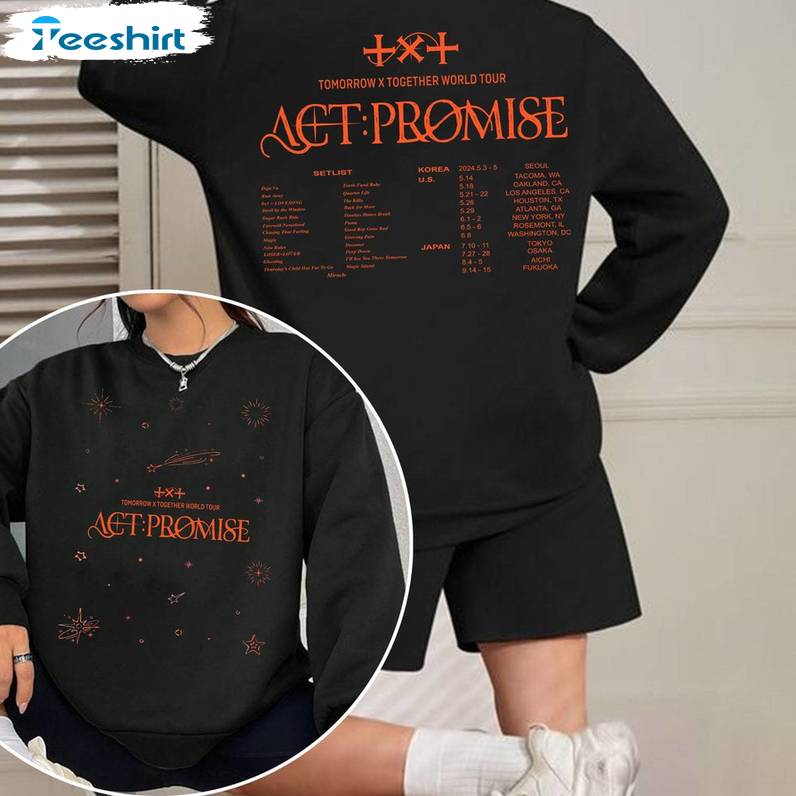 Txt Temptation Inspirational Sweatshirt, Cool Design Miracle Long Sleeve Tee Tops