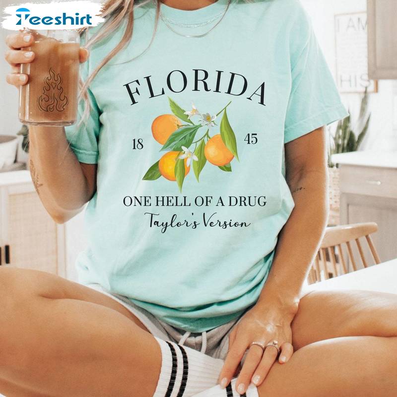 Trendy Bury Your Regrets Florida Shirt, Neutral Taylor 's Version Unisex T Shirt Crewneck