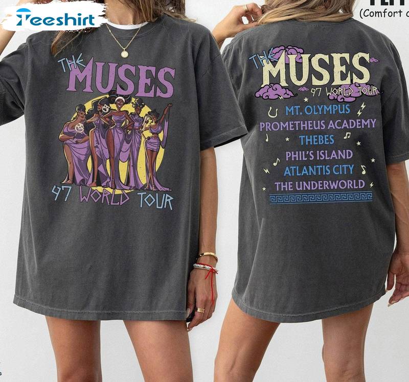 The Muses 97 World Tour Sweatshirt , Groovy Disney Hercules Shirt Tank Top