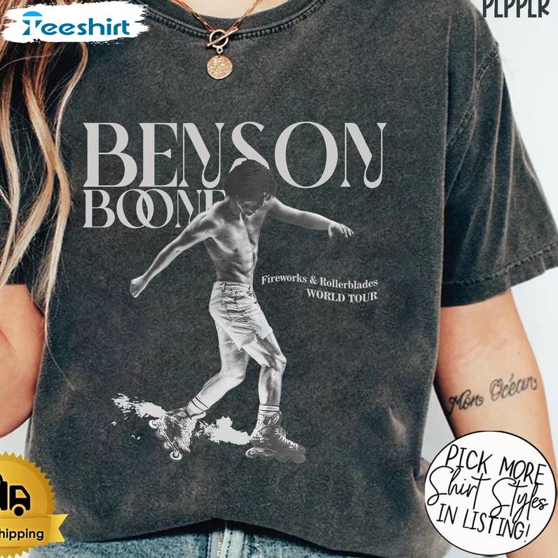 Benson Boone Modern Shirt, Limited Bensoon Booone World Tour Sweater Hoodie