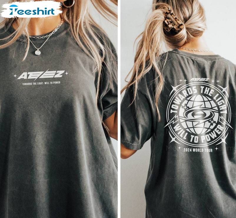 Ateez World Tour Creative Shirt, Fantastic The World Tour Crewneck Long Sleeve