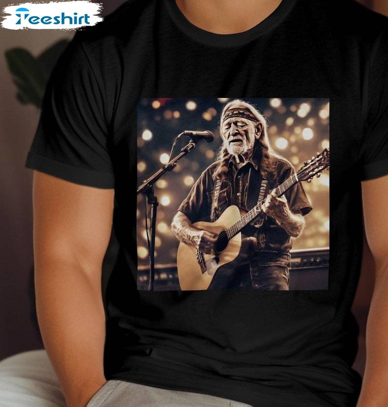 Willie Nelson Limited Shirt, Comfort Concert T Shirt Long Sleeve