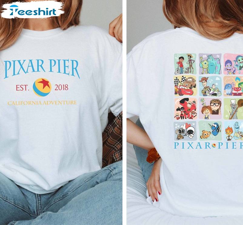 Vintage Pixar Pier Disneyland Shirt, Limited Disneyland Tee Tops Sweater