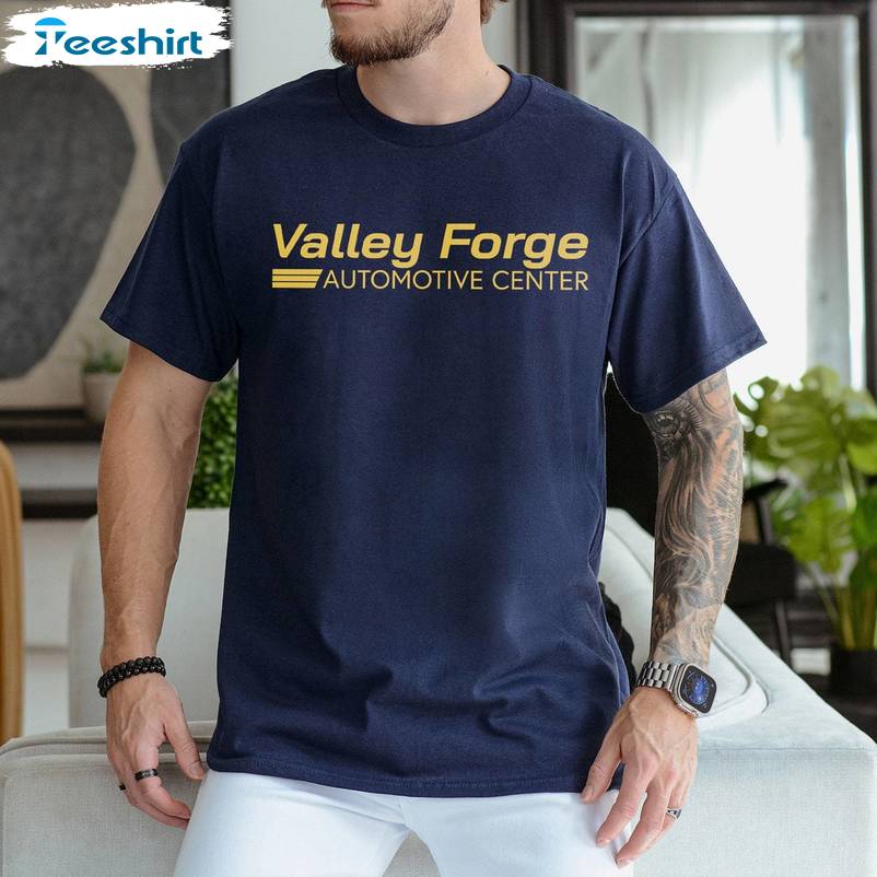 Valley Forge Automotive Center Shirt, Groovy Car And Tires Store Long Sleeve Hoodie