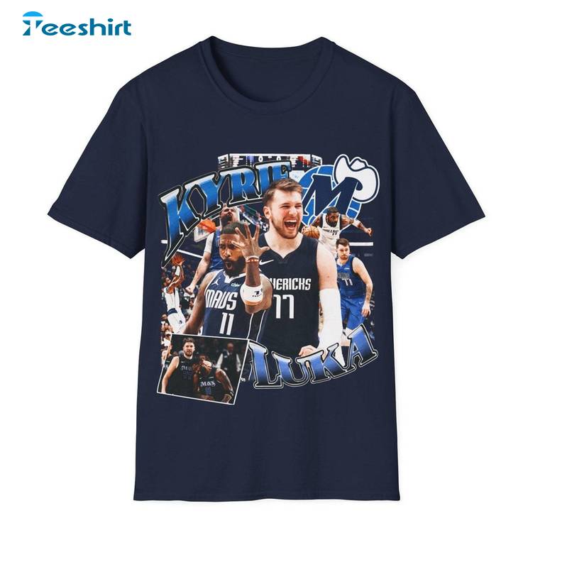 Luka Doncic And Kyrie Irving Dallas Long Sleeve , Trendy Basketball Luka Doncic Shirt Sweater