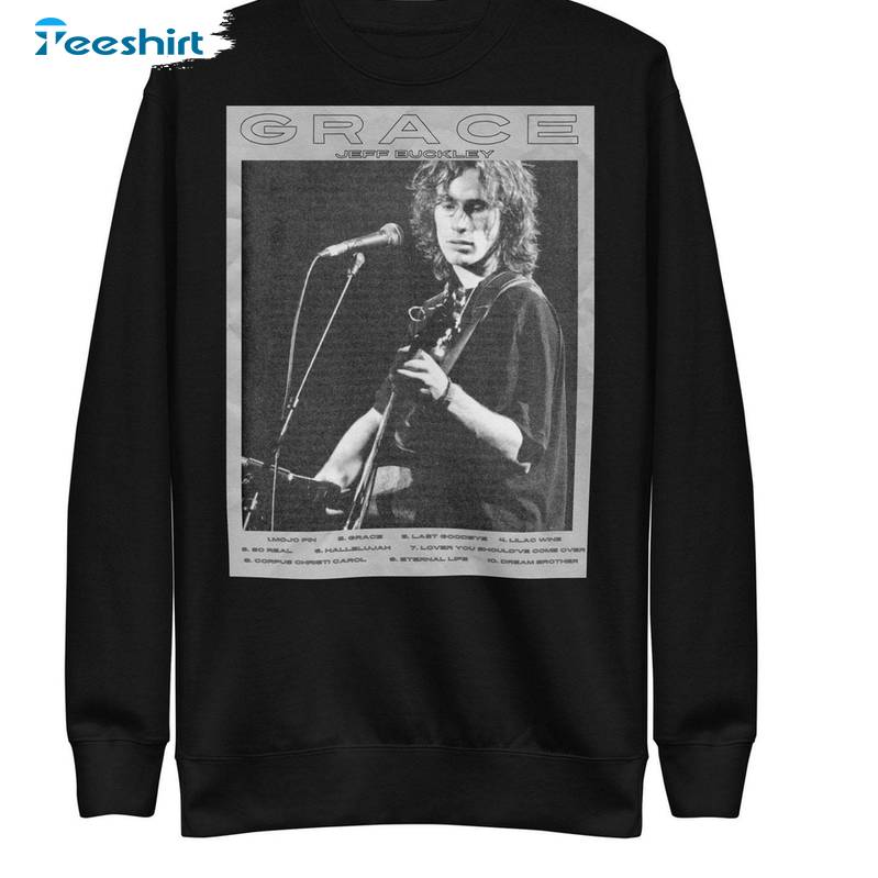 Jeff Buckley Album Groovy Sweatshirt, New Rare Jeff Buckley Crewneck Long Sleeve