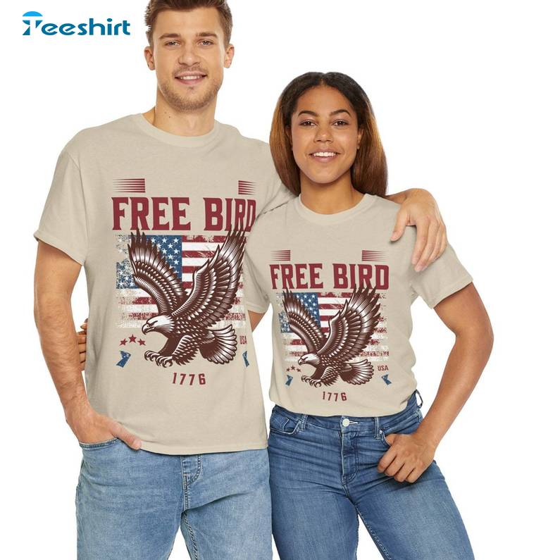 Free Bird America Cool Design Shirt, Funny Eagle Tee Tops Tank Top