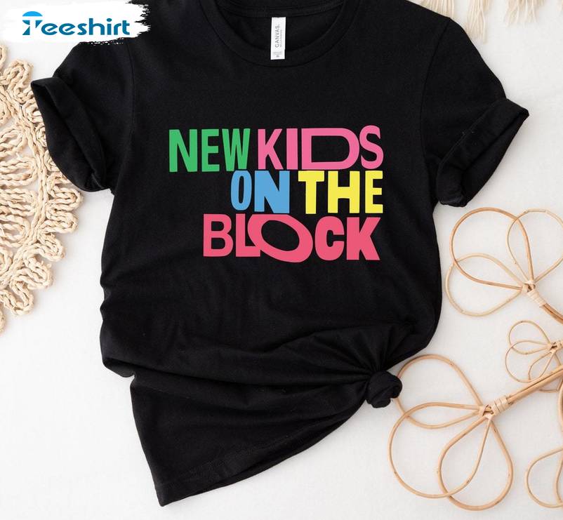 Groovy New Kids On The Block Shirt, Unique Nkotb Group Crewneck Long Sleeve