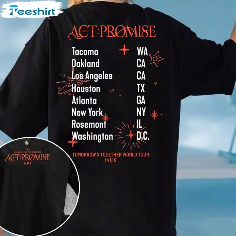 Awesome Txt Act Promise Tour T Shirt , Cool Design Txt Temptation Sweatshirt Sweater