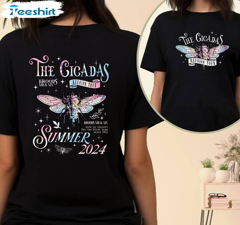 Cicada Comeback Tour Must Have Shirt, Creative Cicada Concerts Short Sleeve Crewneck