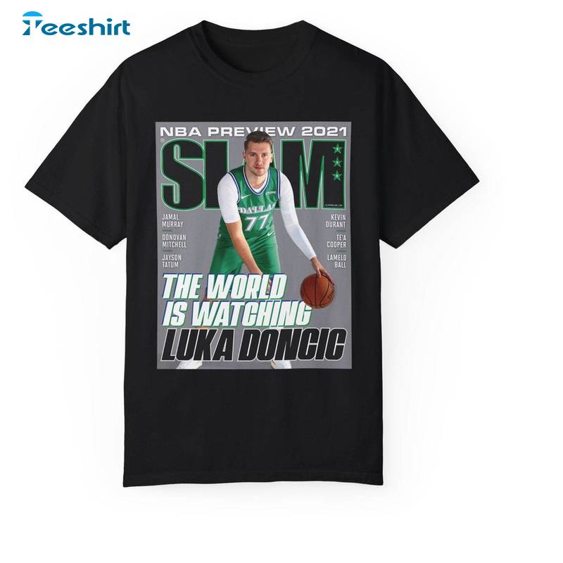 Luka Doncic Limited Shirt, Funny Dallas Mavericks Nba Slam Cover Long Sleeve Tee Tops