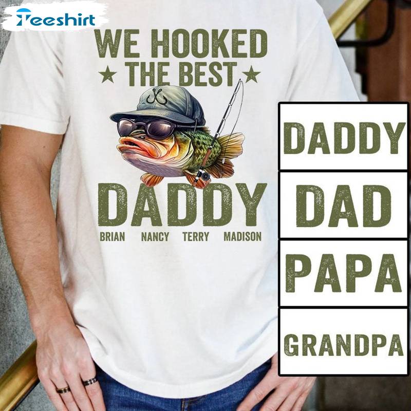 Fisherman Grandpa Papa Inspirational Long Sleeve , Trendy Reel Cool Dad Shirt Sweater