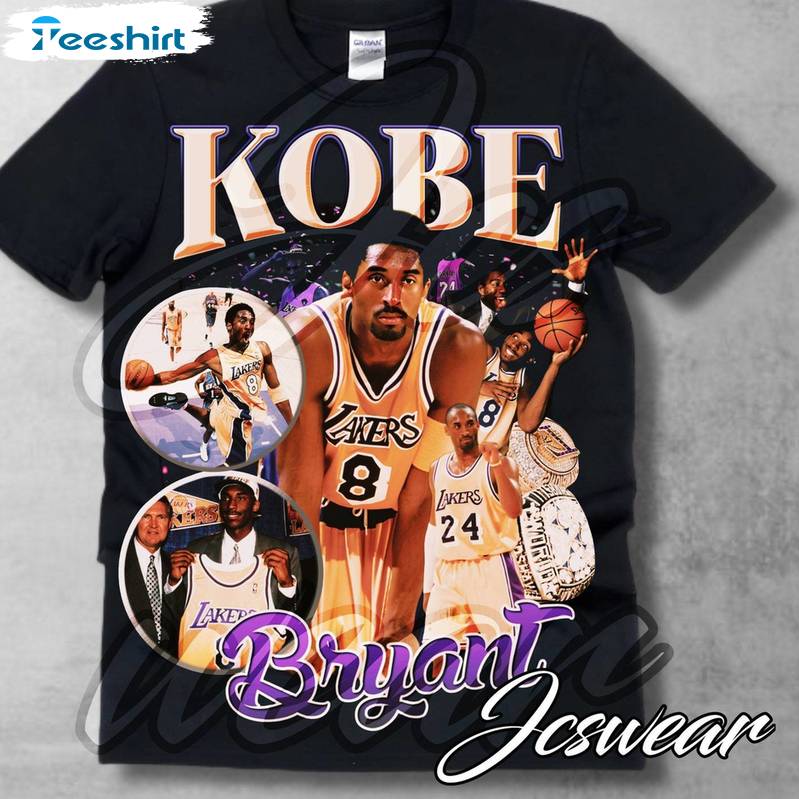 Limited Kobe Bryant Shirt, Cool Design Sports Fashion Crewneck Long Sleeve