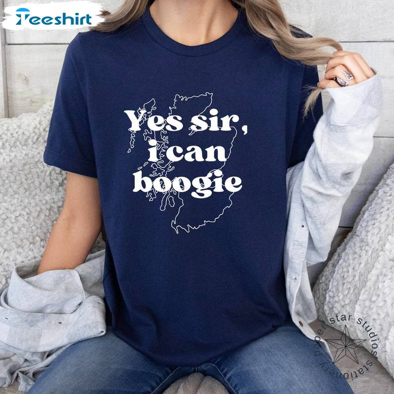 Trendy Yes Sir I Can Boogie Shirt, Slogan Inspirational Unisex Hoodie Tee Tops