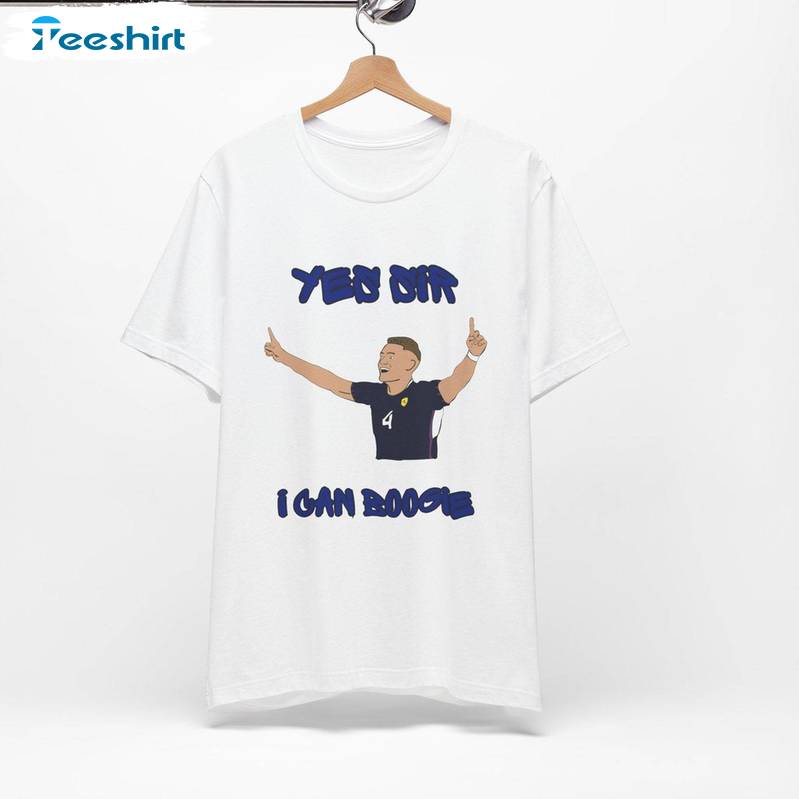 Groovy Yes Sir I Can Boogie Shirt, Scotland National Team Crewneck Long Sleeve