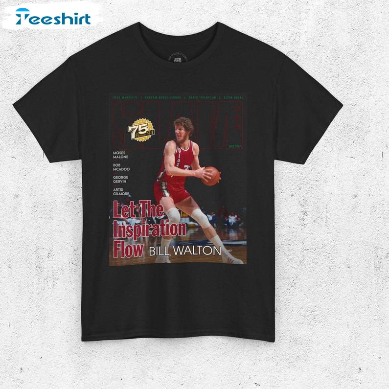 Portland Trailblazers Blazers Magazine Cover T Shirt, Groovy Bill Walton Shirt Tank Top