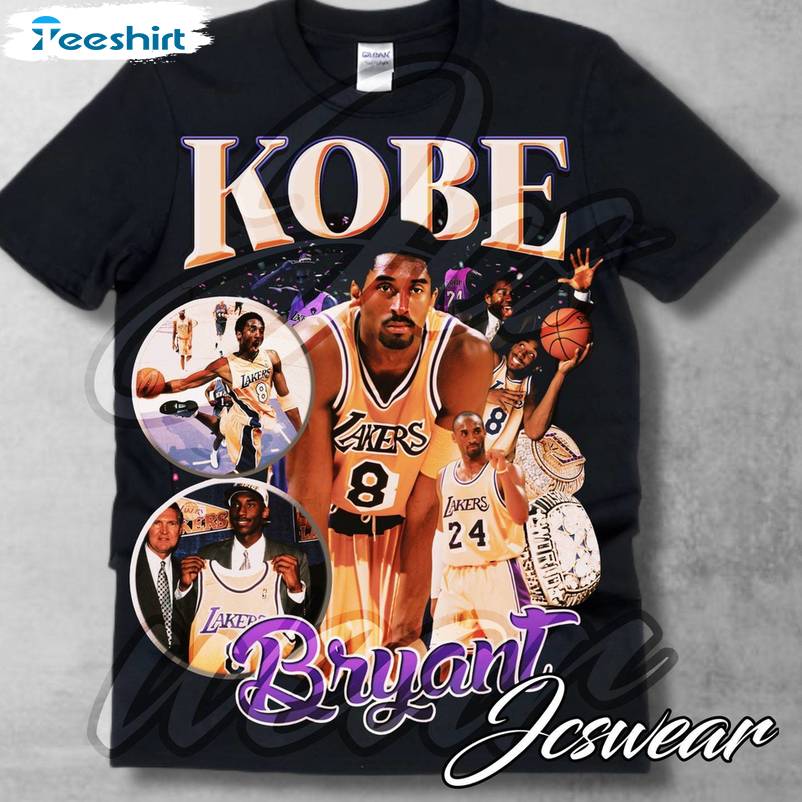 Modern Black Street Unisex T Shirt , New Rare Kobe Bryant Shirt Long Sleeve