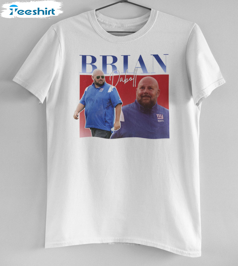 Brian Daboll Vintage T-Shirt Bootleg 90s Retro Shirt New York Giants Coach Of The Year