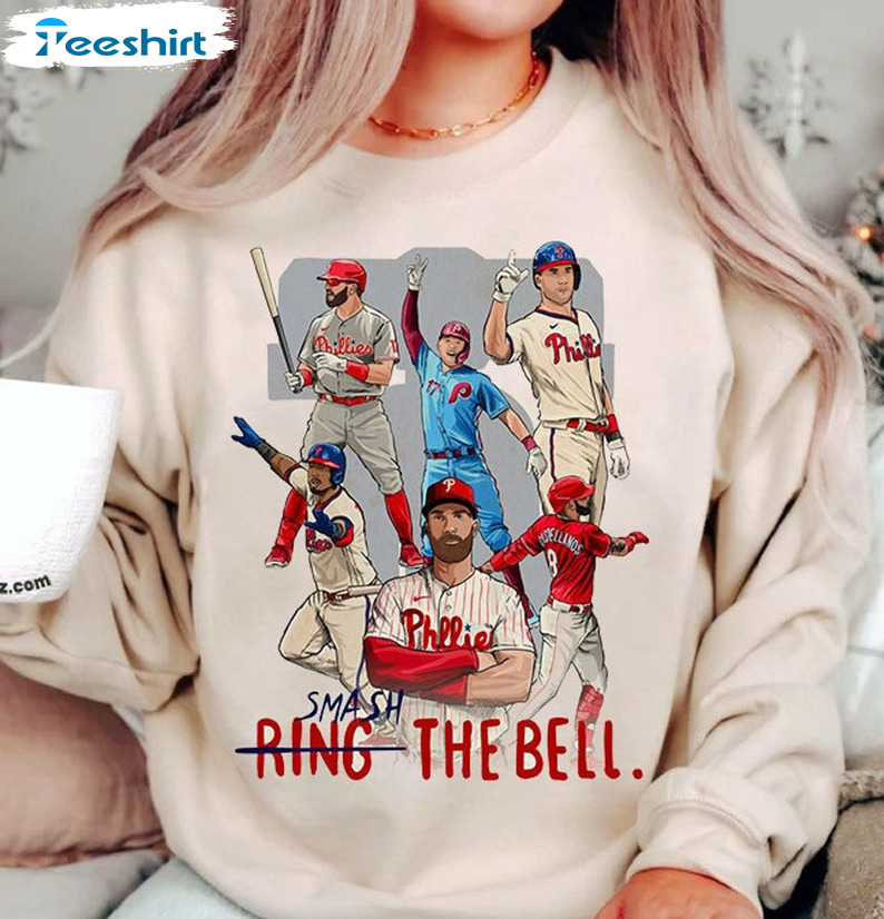 Philadelphia Phillies Baseball Smash Ring The Bell T-Shirt