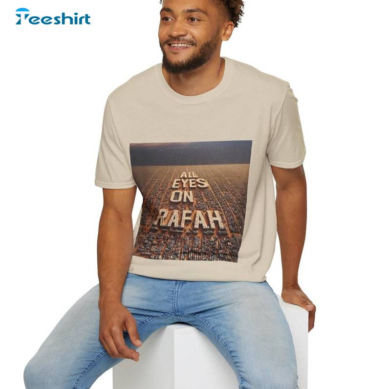 Comfort All Eyes On Rafah Shirt, Funny Free Palestine Save Gaza Tee Tops Hoodie