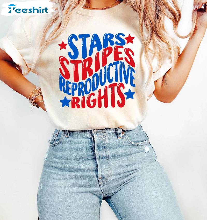 Social Justice Unisex Hoodie, Comfort Stars Stripes And Reproductive Rights Shirt Crewneck