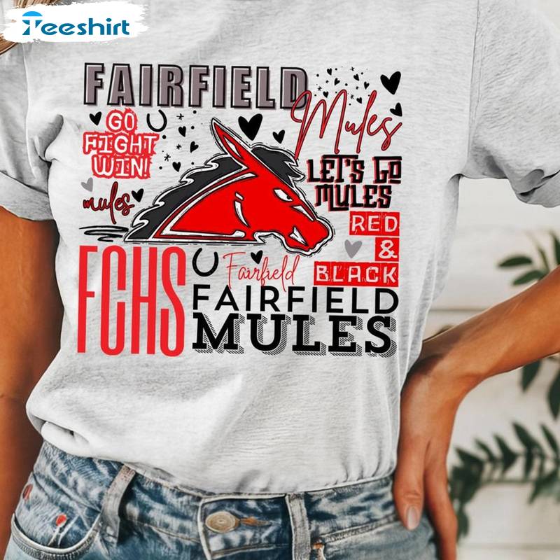 Fantastic Fairfield Mules Crewneck, Comfort Typography Unisex Hoodie Short Sleeve