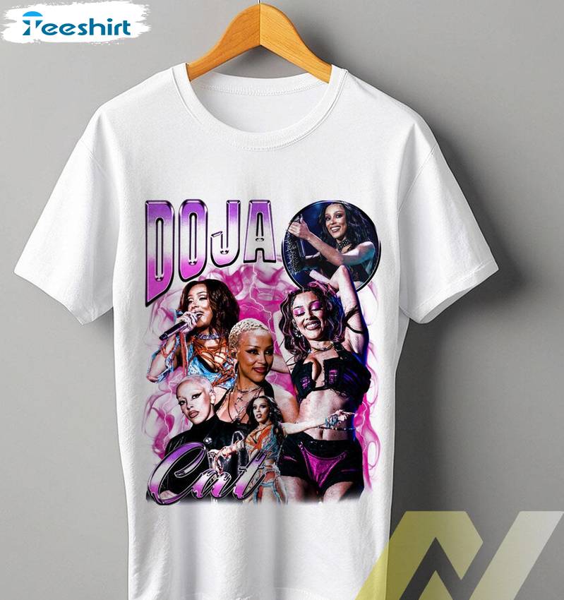 Awesome Doja Cat Shirt, Groovy Short Sleeve Crewneck For Men Women