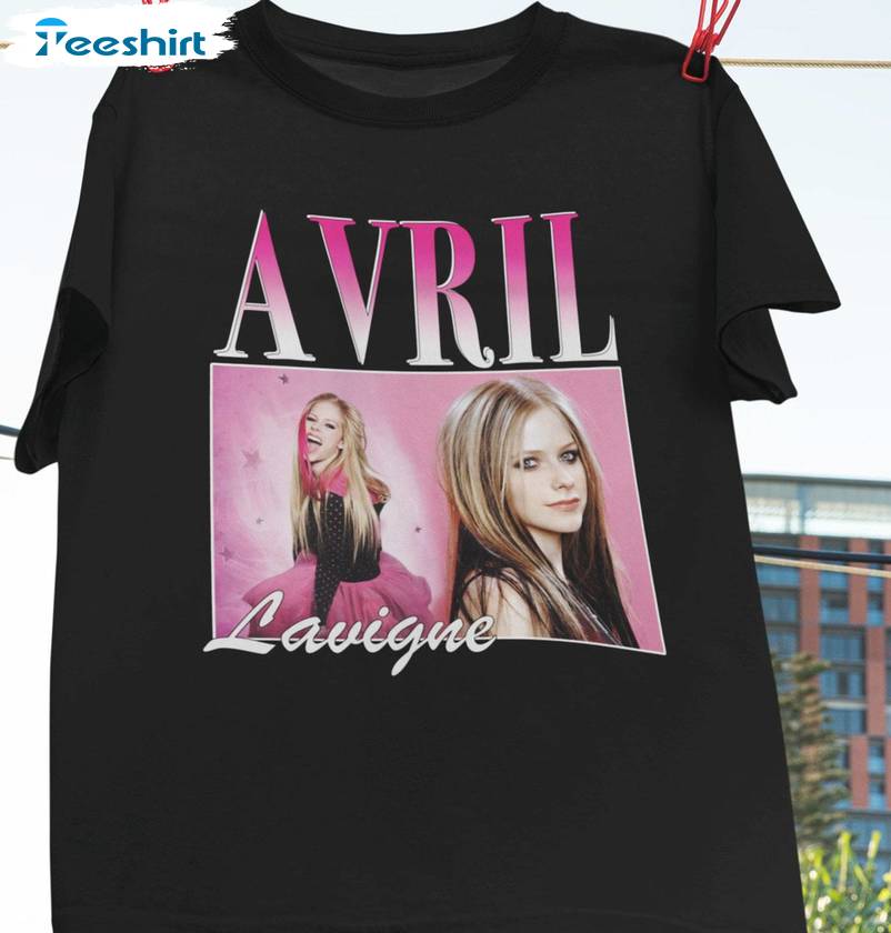 Modern Pop Punk Queen Sweatshirt , Cool Design Avril Lavigne Shirt Crewneck