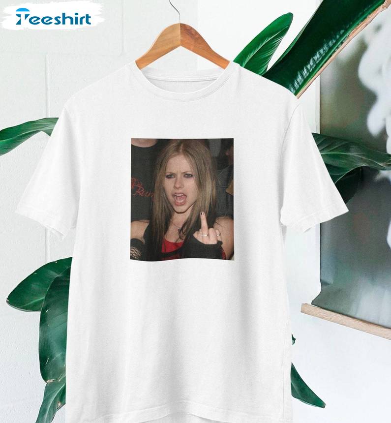 Trendy Avril Lavigne Shirt, Avril Lavigne Photo Unisex Hoodie Short Sleeve