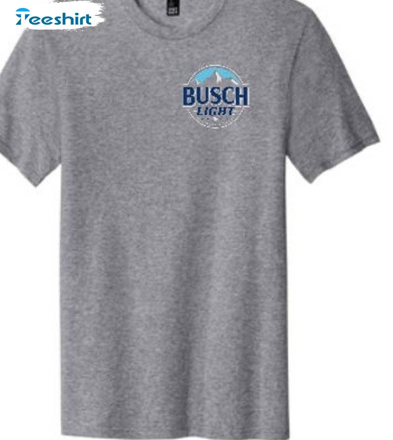 Groovy Busch Light T Shirt, New Rare Red White And Busch Light Shirt Crewneck