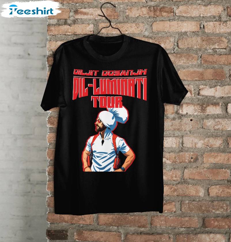 Trendy Dil Luminati Tour T Shirt , New Rare Diljit Dosanjh Shirt Unisex Hoodie