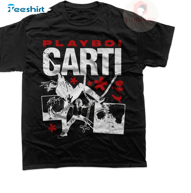 Playboi Carti Antagonist Shirt , New Rare Whole Lotta Red Album Crewneck Long Sleeve