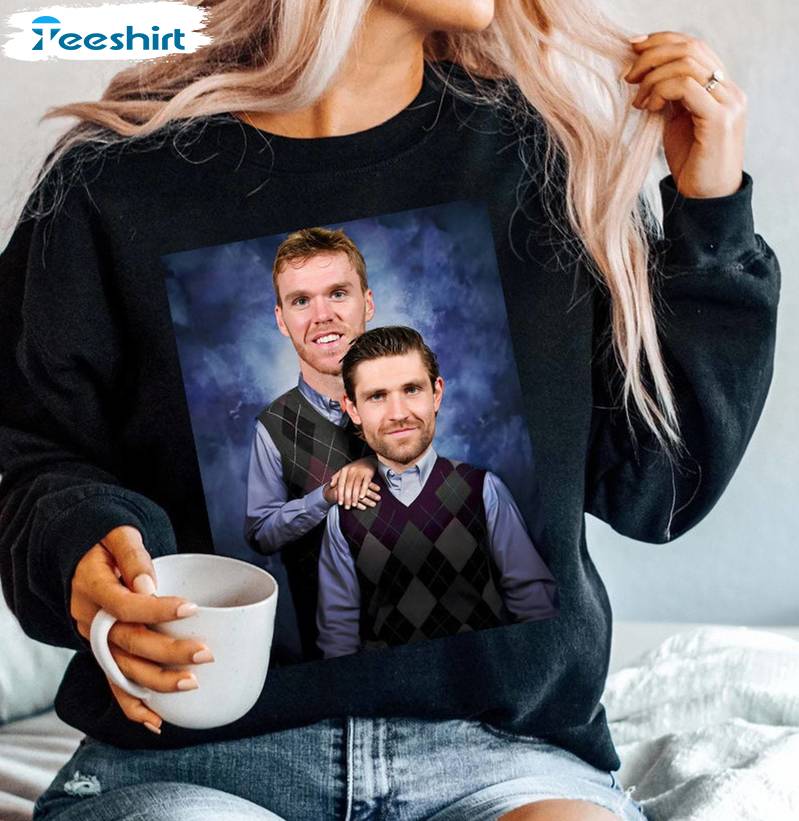 Leon Draisaitl Inspirational Shirt, Trendy Connor Mcdavid Short Sleeve Crewneck